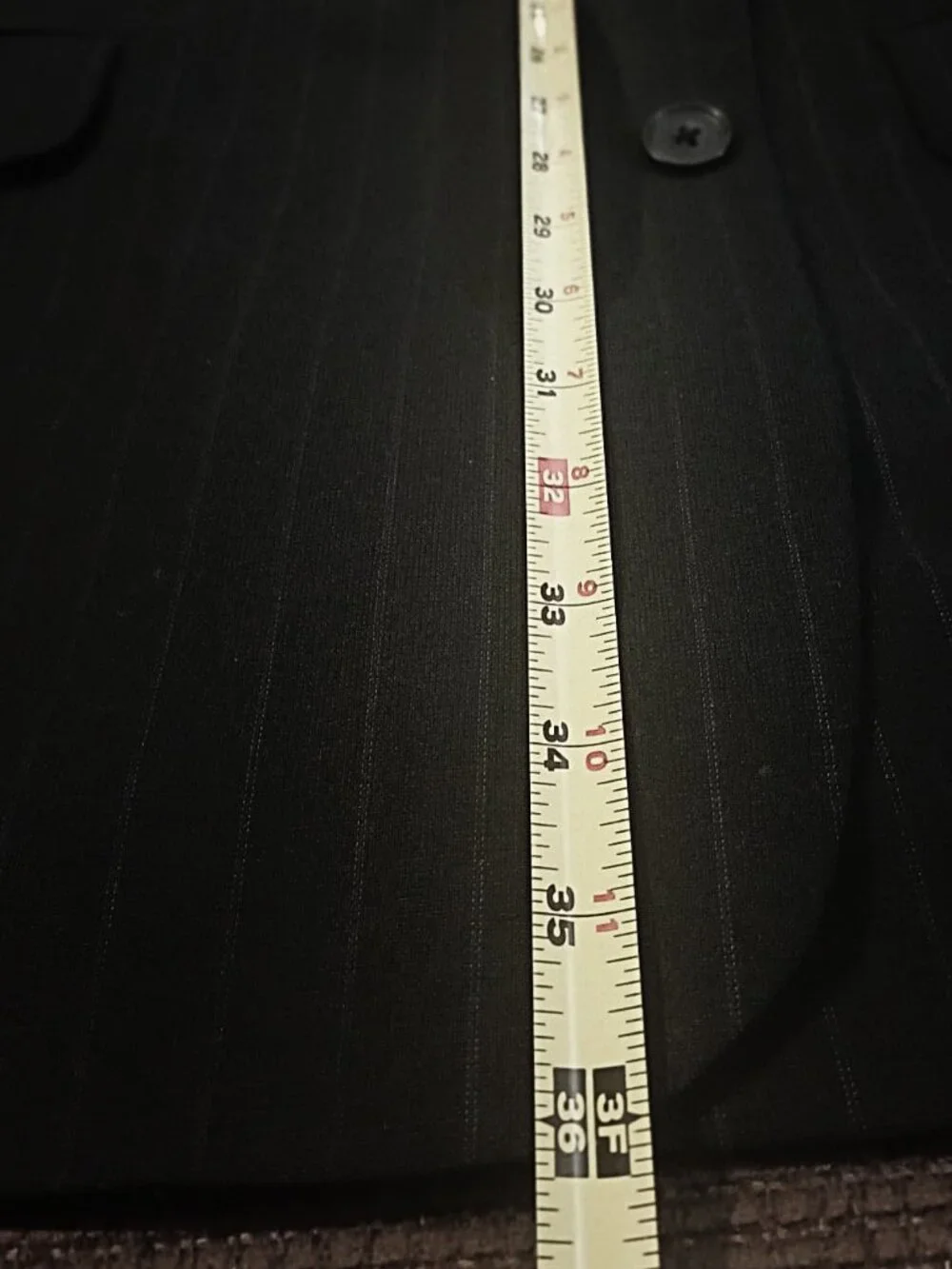 Stafford Men Charcoal Pinstripe 2 Piece Suit  44L
